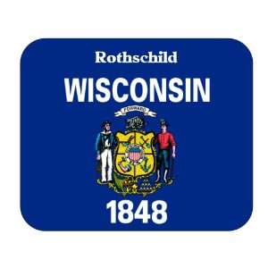   US State Flag   Rothschild, Wisconsin (WI) Mouse Pad 