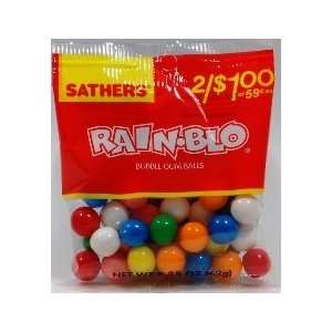  Sathers Rain Blo Bubble Gum Balls 2.25oz Box of 12 Health 