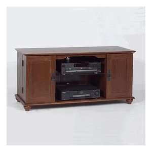   48 inch Wood Flat Panel TV Cabinet (Walnut) TVSD 48W