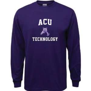   Wildcats Purple Technology Arch Long Sleeve T Shirt