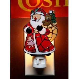   Claus with Gifts Mosaic Plug In Night Light Luminaire