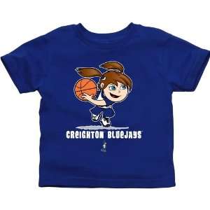  Creighton Bluejays Toddler Girls Basketball T Shirt 