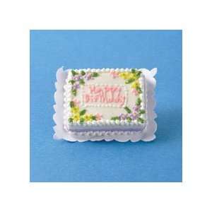   Miniature Happy Birthday Sheet Cake sold at Miniatures Toys & Games