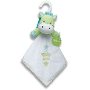  Carters Green White Stars Giraffe Security Blanket Baby