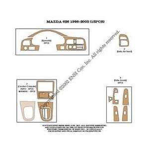 Mazda 626 Dash Trim Kit 98 03   15 pieces   Pink Carbon Fiber