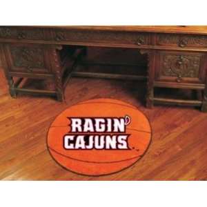   Lafayette ULL Ragin Cajuns Basketball Shaped Area Rug Welcome/Bath Mat