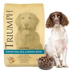  Triumph Natural Dry Dog Food Chicken Meal, Rice & Oatmeal 