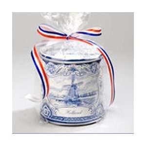 20 Fresh Mini Stroopwafels in Delft Blue Tin  Grocery 