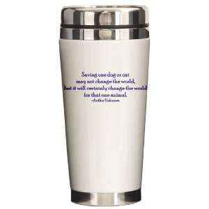  Saving One Life At a Time Pets Ceramic Travel Mug by 