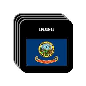  US State Flag   BOISE, Idaho (ID) Set of 4 Mini Mousepad 