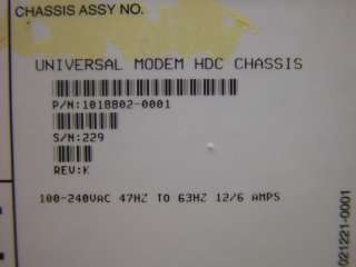 Hughes Universal Modem HDC Chassis UMOD 9100 & 6 Cards  