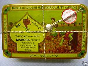 Spanish Saffron Marosa Best Quality From Spain 1 oz Can  