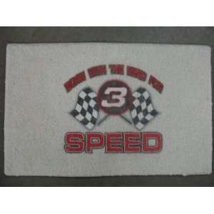   Earnhardt Sr. Born With The Need For Speed Tuft Rug Floor Mat 20x30