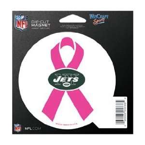  New York Jets Set of 2 Indoor / Outdoor Magnets   Pink 