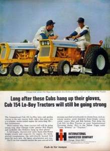 1970 International Cub 154 Lo Boy Tractor Original Ad  