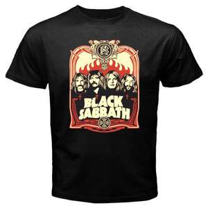 New BLACK SABBATH Hard Heavy Metal Rock Band Mens Black T Shirt Size S 