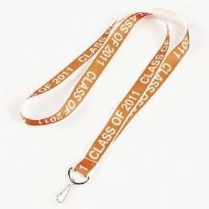  Class Of 2011 Orange Lanyards   Novelty Jewelry 