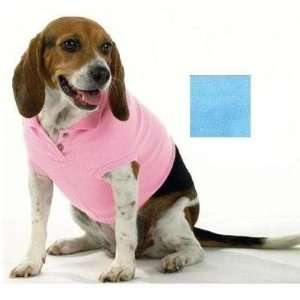  Doggie Skins Polo Shirt Medium   Light Blue