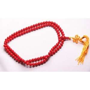   Red Stone Buddha Praying Bead J103 FREE GIFT Arts, Crafts & Sewing