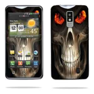   LG Spectrum 4G Cell Phone Skins Evil Reaper Cell Phones & Accessories