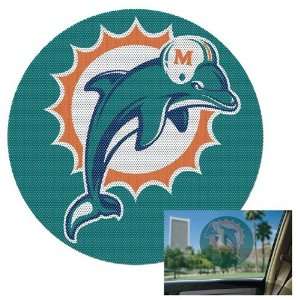  Miami Dolphins Perforated Window Decal