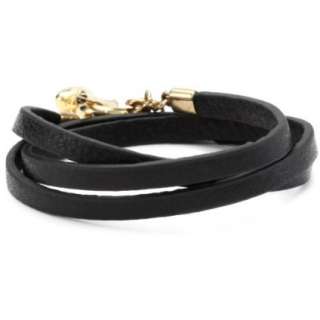 Juicy Couture Leather Bracelet   designer shoes, handbags, jewelry 