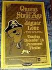 QUEENS OF THE STONE AGE QOTSA Concert Poster JAGUAR LOVE