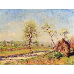 FRAMED oil paintings   Alfred Sisley   24 x 18 inches   Road at Veneux