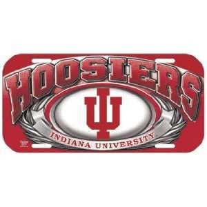NCAA Indiana Hoosiers High Definition License Plate  