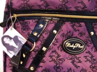   PHAT Lavender Messenger Handbag Gothic Bad Girl Logo Stamped  