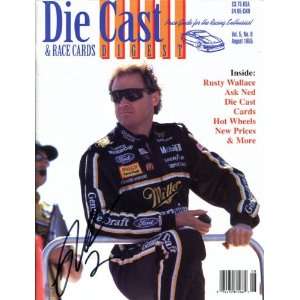  Rusty Wallace Autographed/Hand Signed Die Cast Digest 