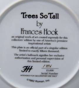 Lot 3 Frances Hook Child Plate 1982 NIB Baby Trees Wish  