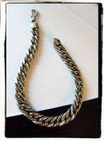 Vintage Oxidized CHUNKY Sterling Silver 925 Braided Cable Link 