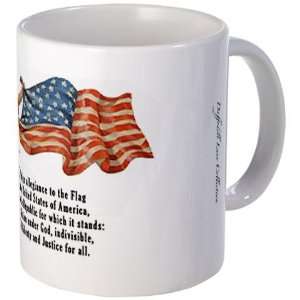  Pledge of Allegiance mug Flag Mug by  Kitchen 