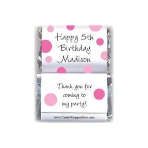 MINIBD286   Miniature Dots Birthday Candy Bar Wrappers  