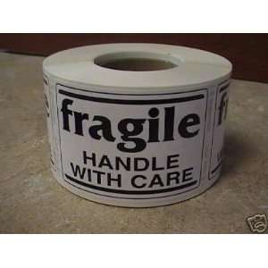   2x3 Fragile Handle with Care Shipping Labels Stickers