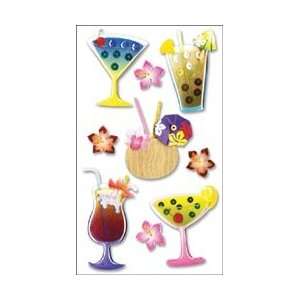   Jolees Epoxy Stickers   Tropical Drink Tropical Drink
