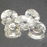 7x5mm OVAL SPARKLING TOP WHITE GENUINE ZIRCON 1.25 CTS  