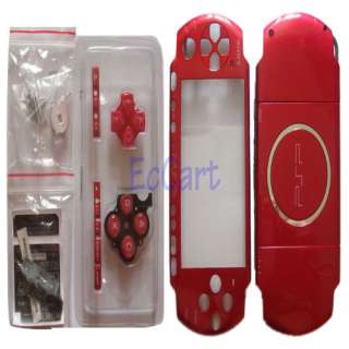 Colors PSP 3000 3001 Shell Case Cover Buttons Full Housing Fascia 
