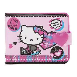 Hello Kitty Vinyl Wallet Plaid