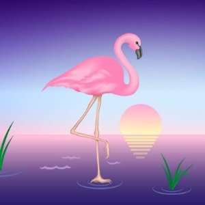  Pink Flamingo Sticker Arts, Crafts & Sewing