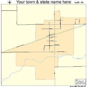  Street & Road Map of Granada, Minnesota MN   Printed 