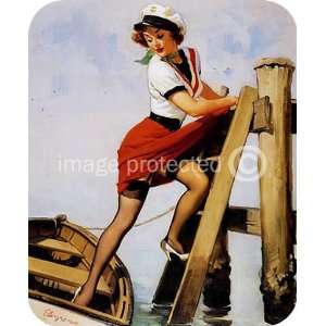  Sailor Beware Gil Elvgren Vintage Pinup Girl MOUSE PAD 