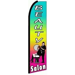  2 BEAUTY SALON X Large Swooper Feather Flags Everything 