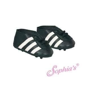  Sophias Black Soccer Cleats 18 Doll Shoes Toys & Games