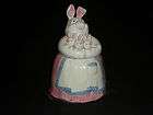 MOTHER RABBIT Bunnies COOKIE JAR FITZ AND FLOYD 2003 New In Box 
