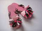 CHEZ AMI Dream Surf Pink Brown Flip Flops Sandal 10 11