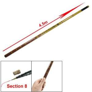   5m 8 Sections Bamboo Color Telescopic Fishing Pole