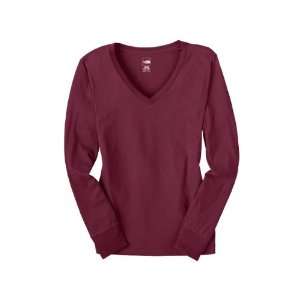  The North Face L/S Sueded V Neck M Womens Shirt Sports 