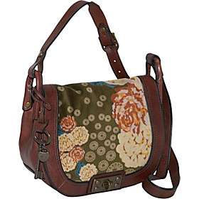 Fossil Vintage Re Issue Floral Flap Crossbody Bag   